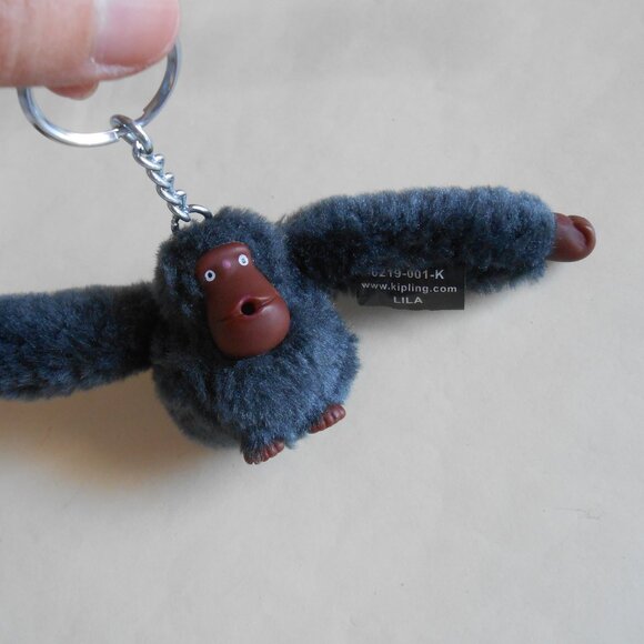 Kipling Monkey Keychain Keyring; Dark grey - Picture 3 of 6